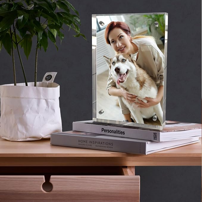 8x10 Inch Acrylic Picture Frame 1 Pack, 10+10mm Magnetic Photo Frame | High-clarity Acrylic, for 8x10 Pictures, Anti-fade, Frameless Floating, Double Display, Liquids Corrosion Resistant, 1 Pack - Image 6