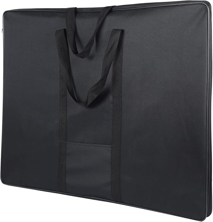 JJRING 37x28 Inch Wire Framed Art Portfolio Case Bag, Black | Nylon Portfolio Tote Storage Bag For Artworks, Posters, Drawings, And Prints - Image 5
