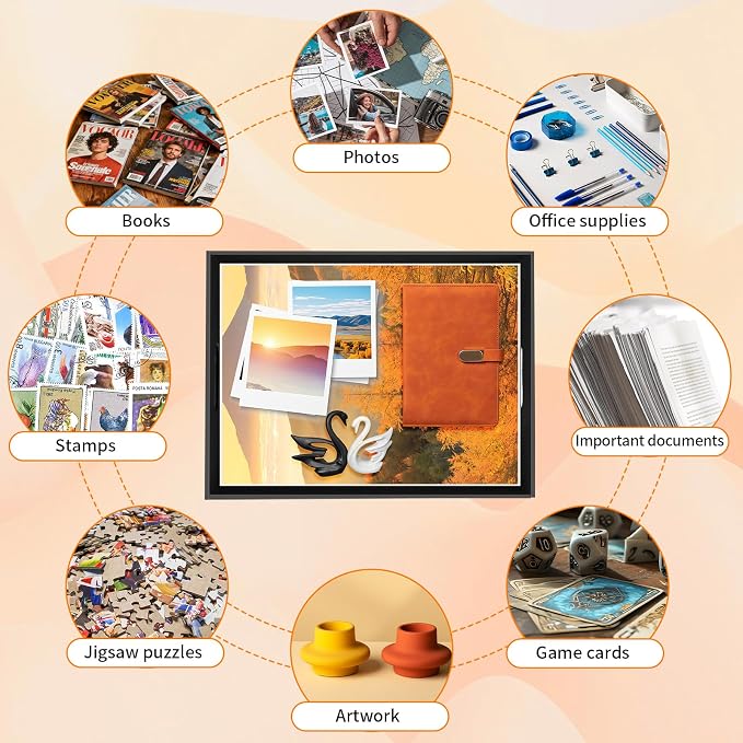 AOBOPLE 6 Pack Photo Storage Box,16" x 12" x 4" Keepsake Box with Handle Holes,Protective Storage Box for Photos Pictures Documents Artwork DIY and Souvenir,Home and Office Organizer - Image 7