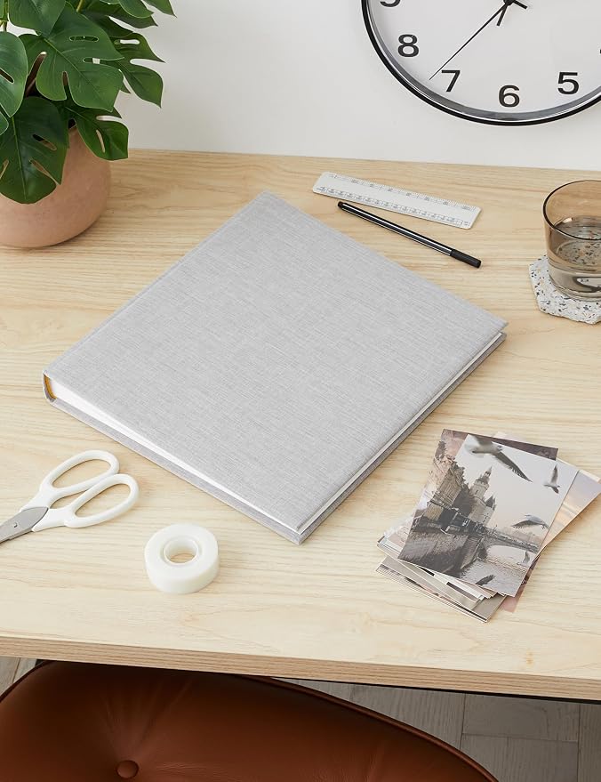 Goldbuch Summertime Trend 2 Linen Cover Photo Album, 30 x 31 cm, 60 Pages, 336 Capacity, Grey - Image 7