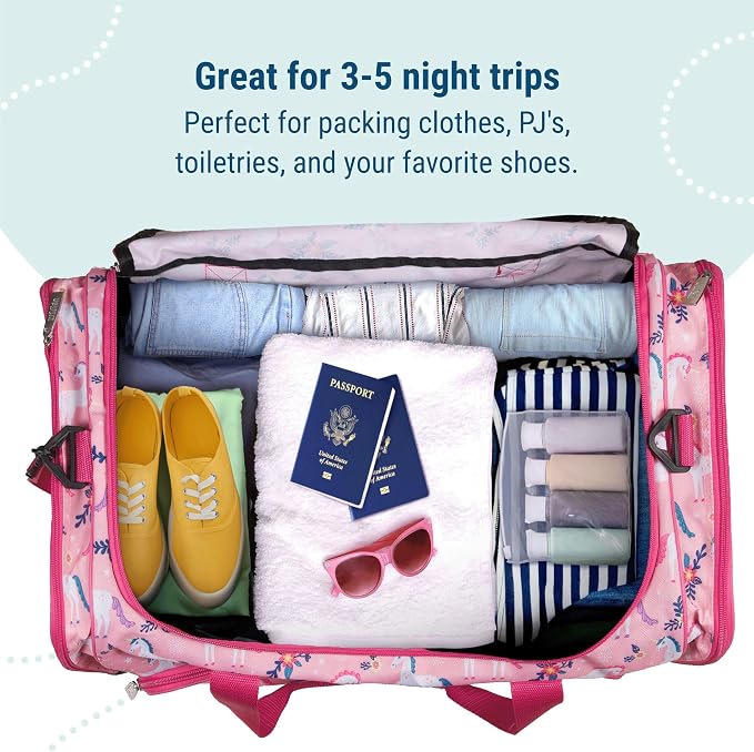Wildkin Kids Weekender Duffel Bag – Carry-On Size for School, Travel, & Sleepovers - Image 7
