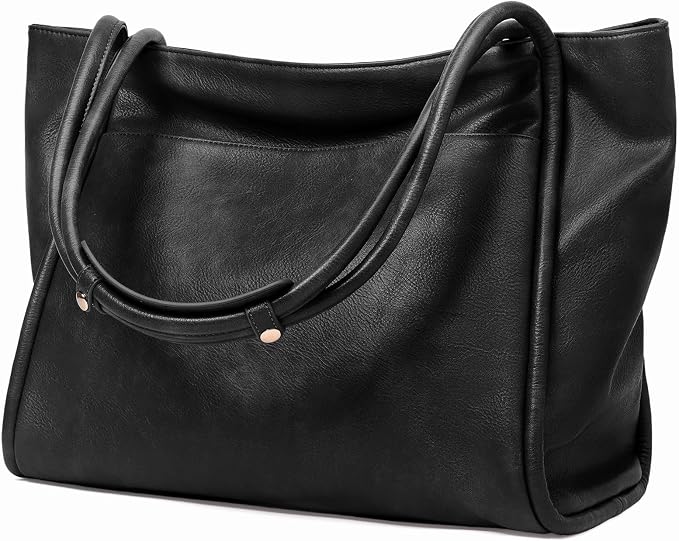 GAEKEAO Tote Bag for Women Vegan Leather Zipper Shoulder Bags Travel Purses | Large Capacity Purse Handbags, Inner Pocket with Key Clip, Fits 14" Laptop, for Casual Work Dating Commute Daily Weekender by GAEKEAO