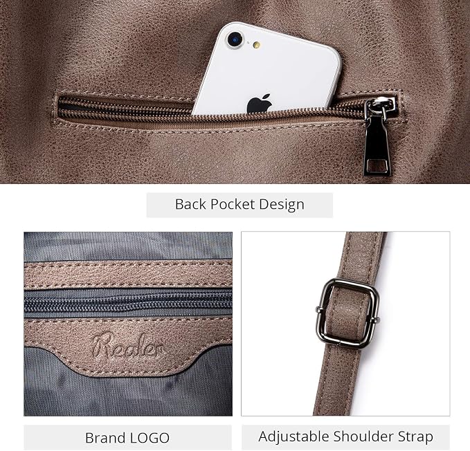 Hobo Crossbody Bag for Women, Designer Shoulder Purse Handbags - Image 6