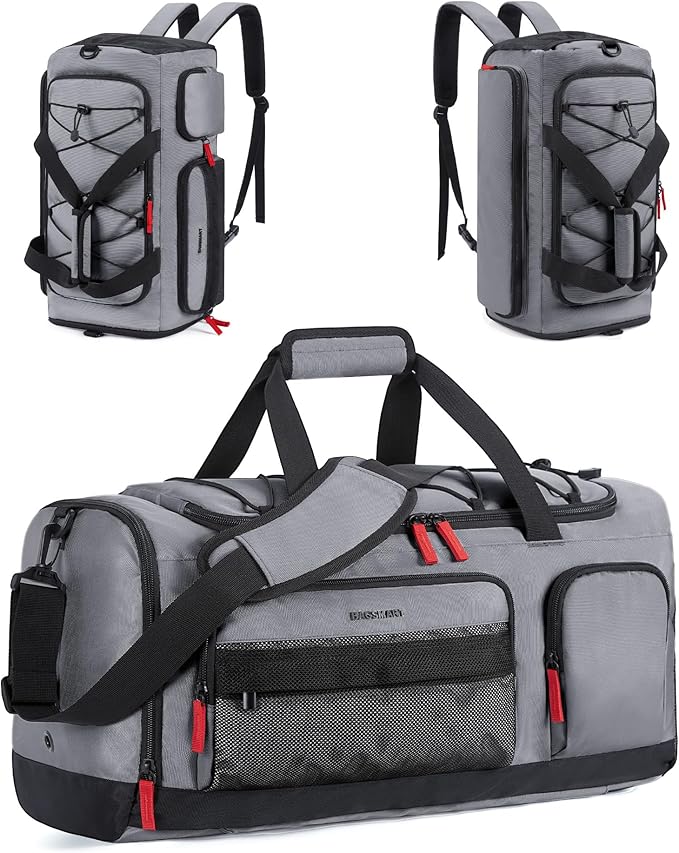 BAGSMART Gym Bag for Men, Athletic Sports Backpack Travel Hiking Duffel | 3-In-1 Gym Bag for Travel Clothes & Padded 13.3" Laptop, with Waterproof Wet Pocket & Shoe Compartment for Travel Camping - Image 9