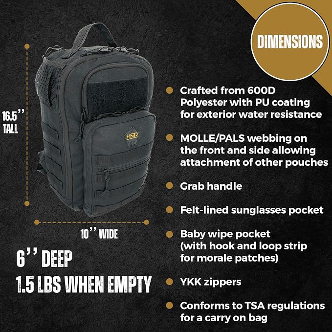 Diaper Bag Backpack with Diaper Changing Mat - Waterproof Military-Grade Baby Travel Bag - Spacious Design for Moms and Dads on the Go with Toddlers Baby Bag - Coyote Brown - Image 5