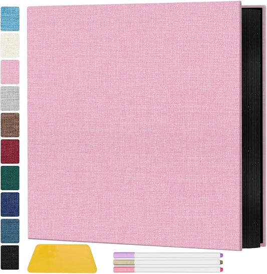 Zesthouse Photo Album Self Adhesive Pages, 60 Pages Magnetic Scrapbook Albums with Sticky Page, Photos Album Holds 8x10 & 5X7 & 4x6 & 6x8 & 3x5, Large Picture Book Ideal Gift for Family Wedding Baby by Zesthouse