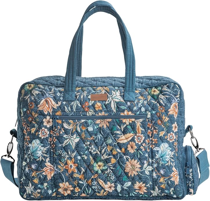 Maison d' Hermine Weekender Bags for Women Cotton Quilted Duffel Overnight Luggage Weekend Bag for Men Gym Gifts Travel | Overnight Luggage Weekend Bag for Men Gym Sports Gifts Duffle bag Business Travellers Trip Spring Summer by MaisondHermine