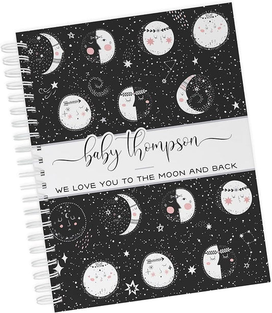 Personalized Pregnancy Journal - Hardcover Pregnancy Memory Book Customized with Baby’s Name, Nickname or Phrase - Prompted Journal for New Moms (Moon Phases) by Unknown