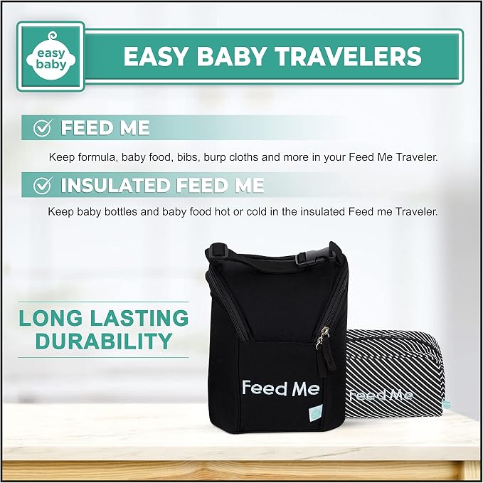 Easy Baby - Diaper, Bottle, and Supplies - Organizer Pouches and Changing Pad - Change, Feed, Dress, and Clean Me (8 Pack Brooklyn) | Organizing Packing Tote Cubes for Baby Items - Image 7