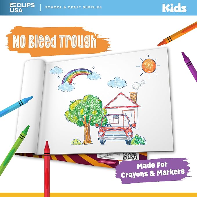 Sketch Book for Kids, Drawing Pad for Kids, Drawing Paper, Sketch Pad for Kid, Sketchbook for Kid (9 x 12, 40 Sheets) (4) - Image 2
