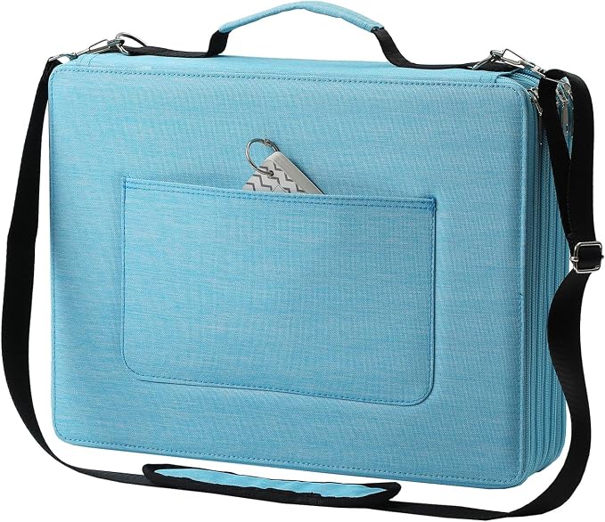 600-Slot Colored Pencil Case, 5-Layer Zipper with Shoulder strap and Handle | Organizer Bag for Pencil Storage Case for Artist Painter Office Sketch Travel Supplies by Lbxgap