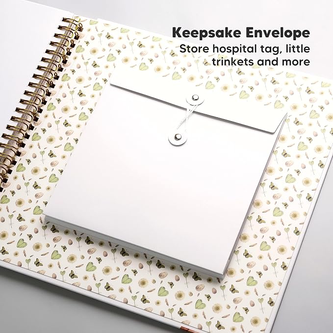 KeaBabies Inspire: Pregnancy Journal Memory Book and First 5 Years Baby Memory Book Journal - 90 Pages Hardcover Pregnancy Book - 90 Pages Hardcover First Year Keepsake Milestone Baby Book - Image 9