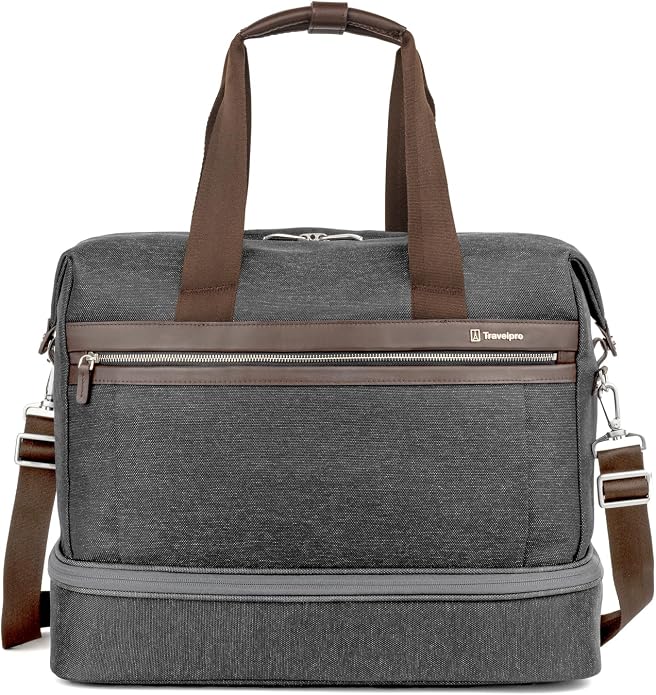 Travelpro Platinum Elite Carry on Soft Travel Drop-Bottom Weekender Bag, Overnight, Men and Women by Travelpro