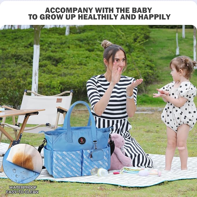 Diaper Bag Tote: Large Tote Baby Bag Boy Diaper Bag Stylish Girl Diaper Bag,Shoulder Mommy Bag - Image 6