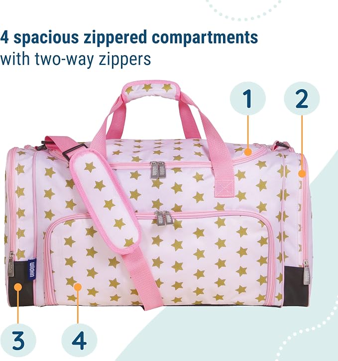 Wildkin Kids Weekender Duffel Bag – Carry-On Size for School, Travel, & Sleepovers - Image 5