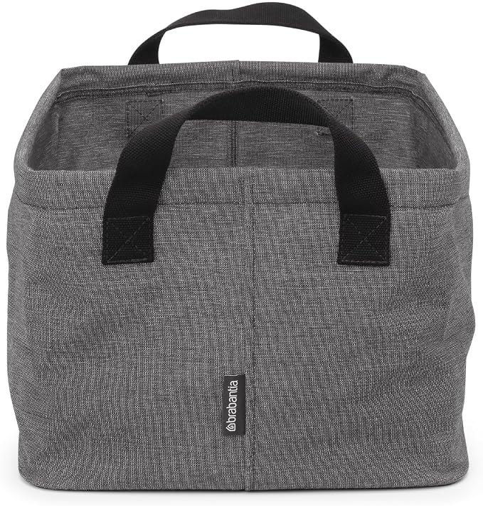 Brabantia - Foldable Laundry Basket 9.25 Gal - Water Resistant Hamper for Wet & Dry Laundry - Storage Basket for Clothes and Linen - Soft Handles - Garment Washing - Home Accessory - Pepper Black - Image 3