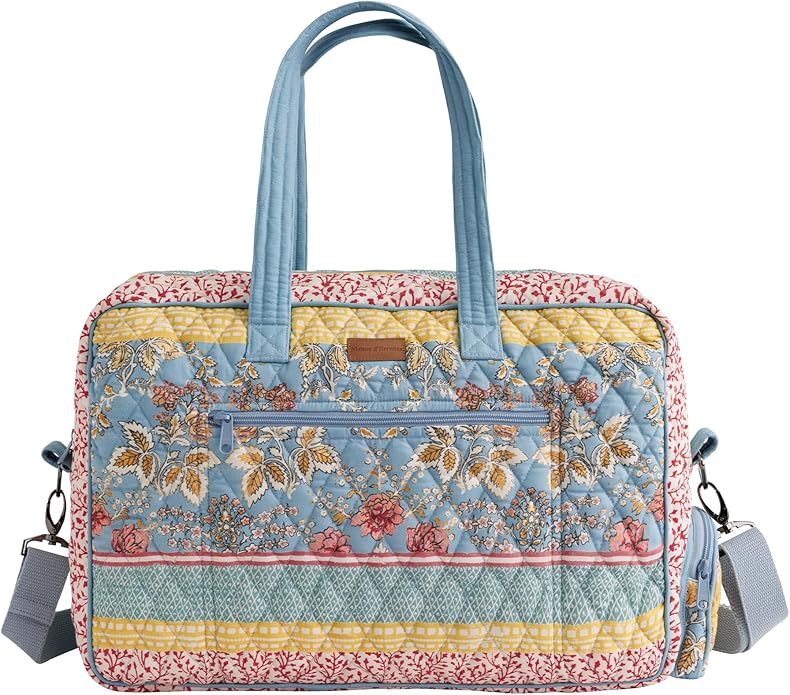Maison d' Hermine Weekender Bags for Women Cotton Quilted Duffel Overnight Luggage Weekend Bag for Men Gym Gifts Travel | Overnight Luggage Weekend Bag for Men Gym Sports Gifts Duffle bag Business Travellers Trip Spring Summer by MaisondHermine