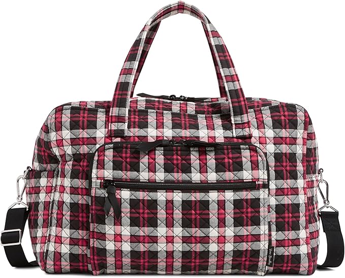 Vera Bradley Women's Cotton Weekender Travel Bag, Fireplace Plaid, One Size by VeraBradley