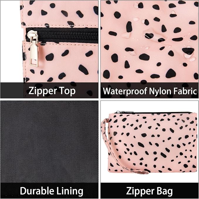 IBFUN Utility Tote Bag with 24 Pockets, Large Teacher Travel Tote for Women | Large Work Tote Bag 2pcs with Zipper for Travel Daily School Teacher Nurse, Large Lightweight Laptop Shoulder Bag Handbag - Image 6