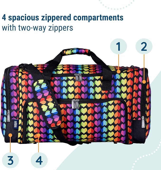 Wildkin Kids Weekender Duffel Bag – Carry-On Size for School, Travel, & Sleepovers - Image 5