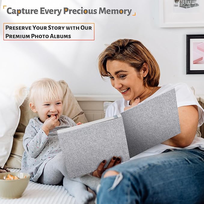 Artfeel Photo Album Self Adhesive Scrapbook,120 Pages Large Photo Book for 4x6,5x7,8x10 Pictures,DIY Album for Baby Wedding Family Travel Birthday,with Metallic Pen and Scraper - Image 6