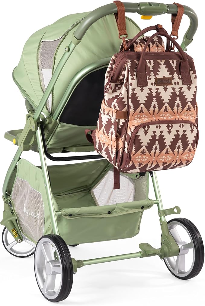 Montana West Wrangler Diaper Bag Backpack Aztec Callie Bag Travel Backpack Purses Western Multi-Function Baby Bags for Mom - Image 4