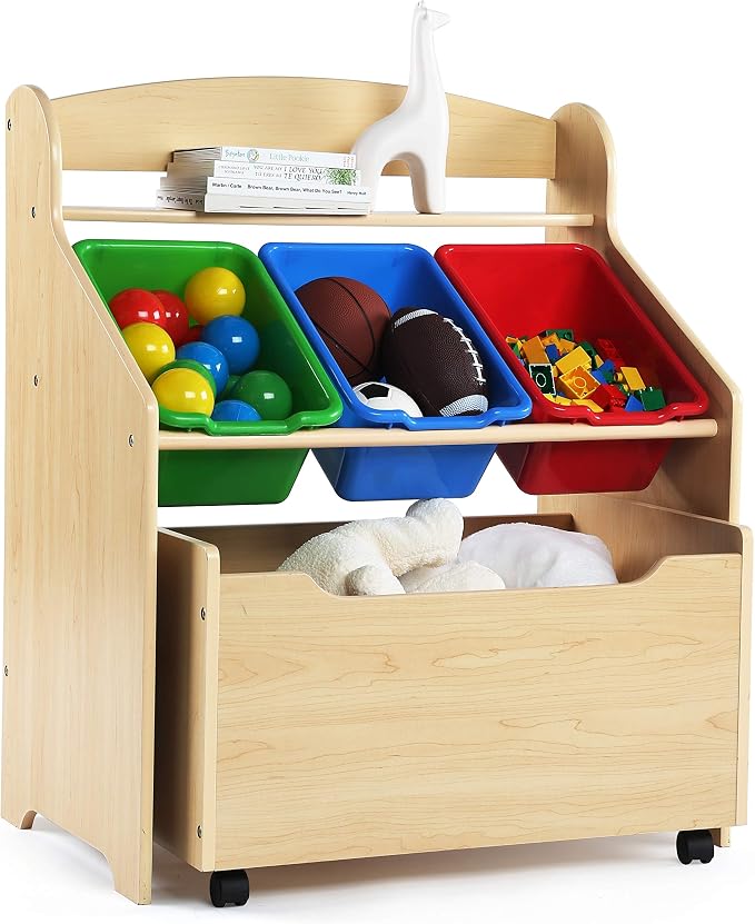Humble Crew Kids' Store-All Unit, Natural Finish (TB816) - Image 3