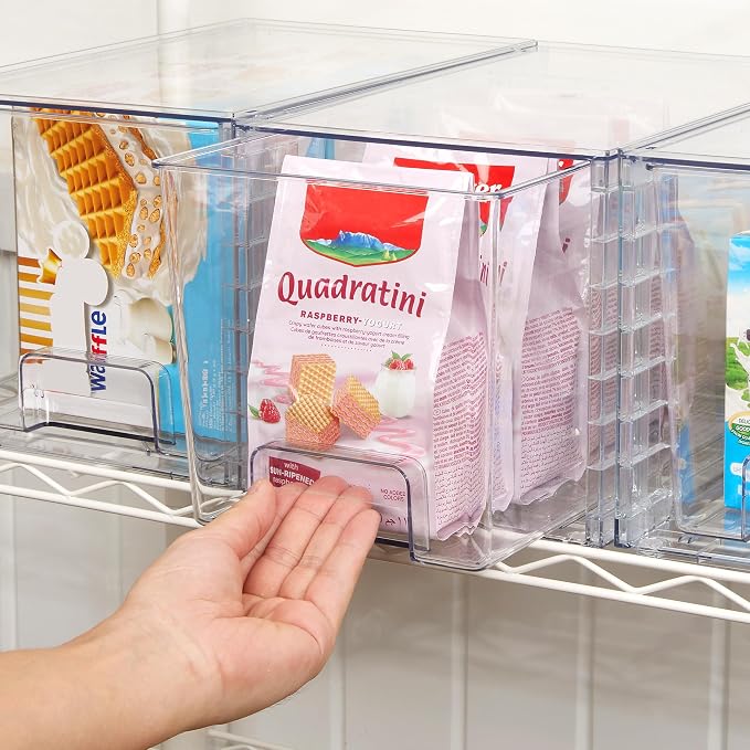Vtopmart 8 Pack Stackable Clear Pantry Storage Drawers, Large - Image 8