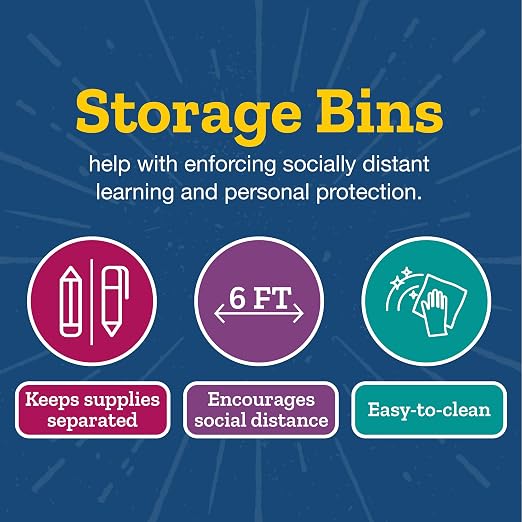 Really Good Stuff Rainbow Chapter Book Classroom Library Bins with Dividers | 8.75" x 13.5" x 7.75", 4-Pack, Large Plastic Bin Organizers for Book Organization, Documents, Files, Magazines - Image 10