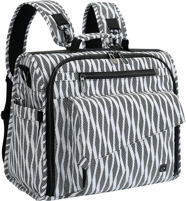 ALLCAMP Diaper Backpack, Waterproof Large Capacity Baby Bag, Multi-Function Nappy Bag with Stroller Hooks, Convertible Tote by ALLCAMPOUTDOORGEAR