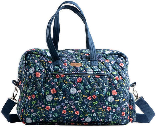 Maison d' Hermine Weekender Bags for Women Cotton Quilted Duffel Overnight Luggage Weekend Bag for Men Gym Gifts Travel | Overnight Luggage Weekend Bag for Men Gym Sports Gifts Duffle bag Business Travellers Trip Spring Summer by MaisondHermine