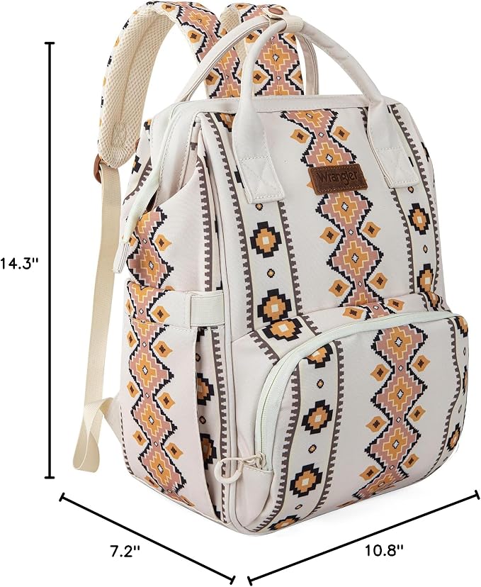 Montana West Wrangler Diaper Bag Backpack Aztec Callie Bag Travel Backpack Purses Western Multi-Function Baby Bags for Mom - Image 10