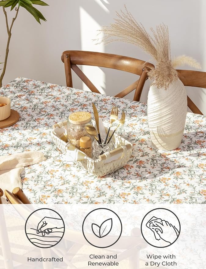 StorageWorks Small Storage Basket, Woven Basket for Shelves, Beige | Wicker Storage Baskets for Shelves, Baskets with Wooden Handles, 2-Pack Gifts Basket for Home Decor, Hand-Woven Basket - Image 4