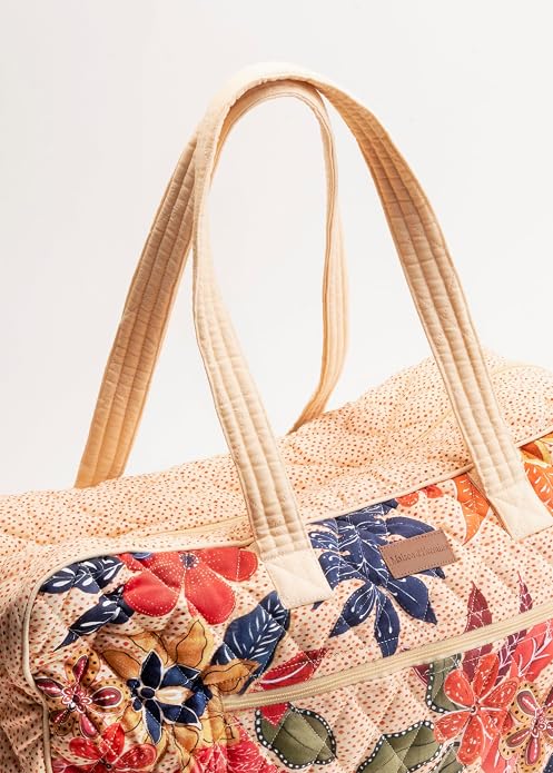 Maison d' Hermine Weekender Bags for Women Cotton Quilted Duffel Overnight Luggage Weekend Bag for Men Gym Gifts Travel | Overnight Luggage Weekend Bag for Men Gym Sports Gifts Duffle bag Business Travellers Trip Spring Summer - Image 8