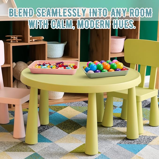 15 Pcs Activity Plastic Art Trays Morandi Color Art and Craft Tray Montessori Stackable Plastic Serving Trays for DIY Projects Painting Beads Home Classroom Storage(12 x 9 x 2 Inch) - Image 5