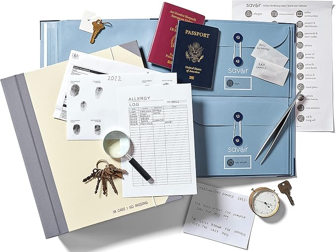 Savor | 2025 Edition in Case Go Missing™ Binder | Viral TikTok Folio for True-Crime Fans to Record Personal Info, Estate Planning & Emergency Preparation by Savor