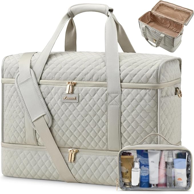 LOVEVOOK Large Travel Duffle Bag, Weekender Bags for Women With Shoe Compartment, Overnight Hospital Bag For Women Labor Delivery, Carry on Bag Personal Item Travel Bag, Yoga Gym Duffel Bag by LOVEVOOK