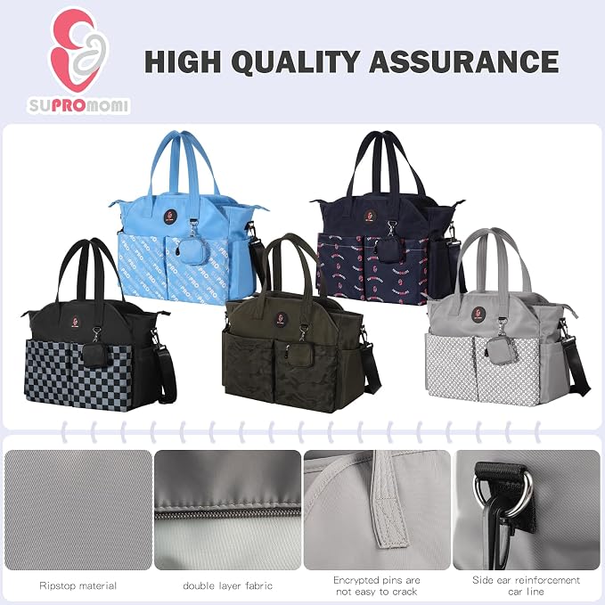 Diaper Bag Tote: Large Tote Baby Bag Boy Diaper Bag Stylish Girl Diaper Bag,Shoulder Mommy Bag - Image 8