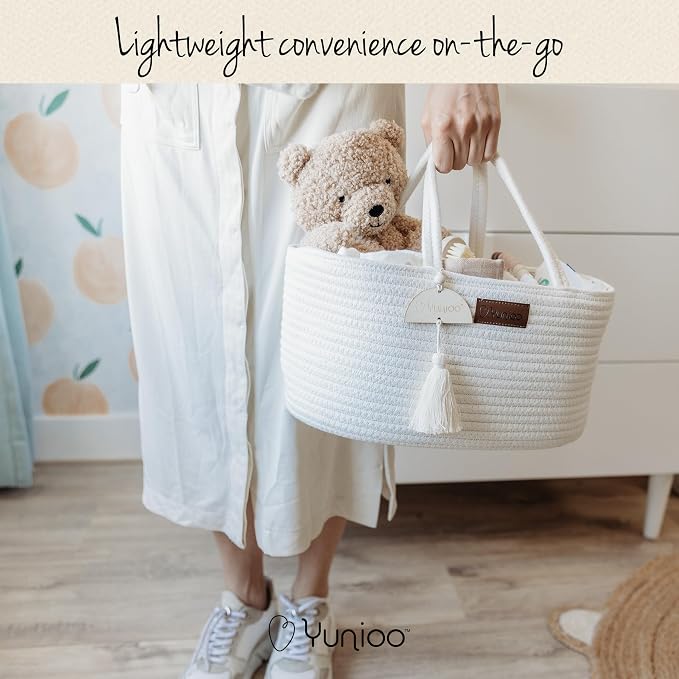 Changing Basket for Baby Dresser with Diaper Caddy - Image 8