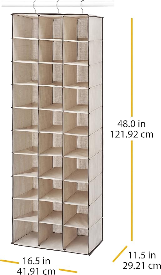 Whitmor Hanging Shoe Shelves 30 Section (Pack of 3) - Image 3
