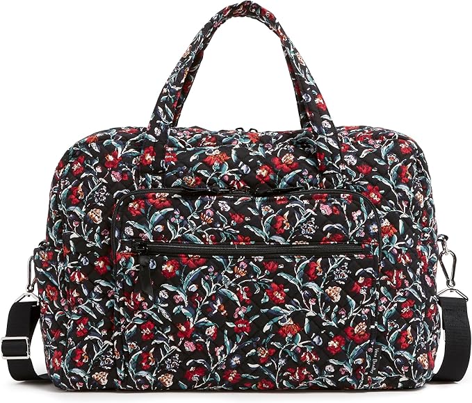 Vera Bradley Women's Cotton Weekender Travel Bag, Perennials Noir, One Size by VeraBradley