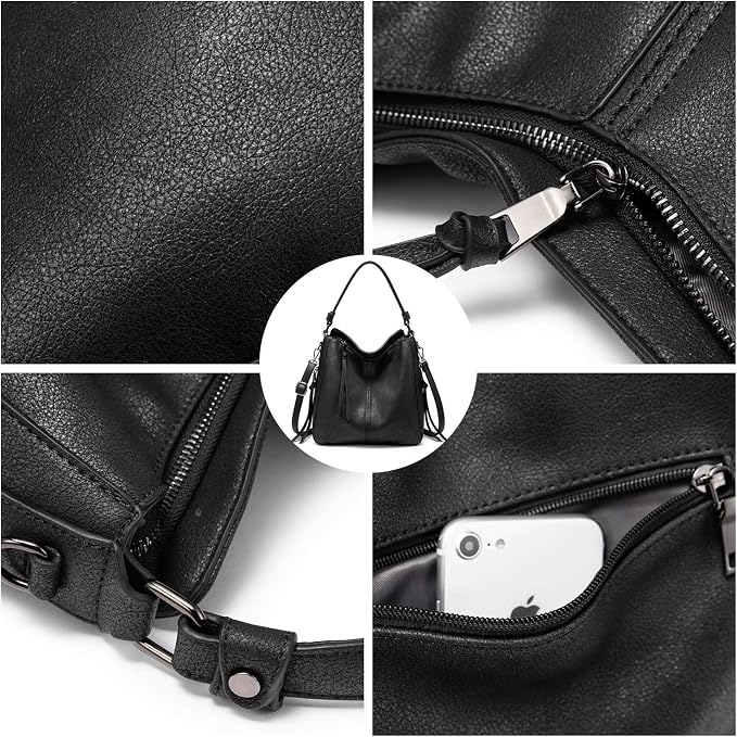 Hobo Crossbody Bag for Women, Designer Shoulder Purse Handbags - Image 6