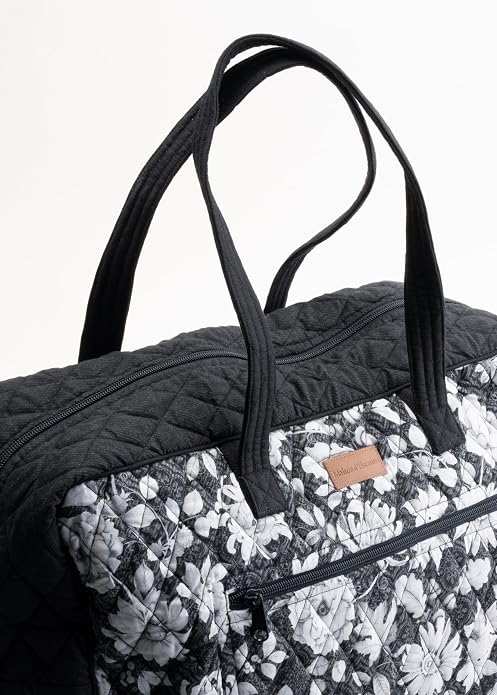 Maison d' Hermine Weekender Bags for Women Cotton Quilted Duffel Overnight Luggage Weekend Bag for Men Gym Gifts Travel | Overnight Luggage Weekend Bag for Men Gym Sports Gifts Duffle bag Business Travellers Trip Spring Summer - Image 7
