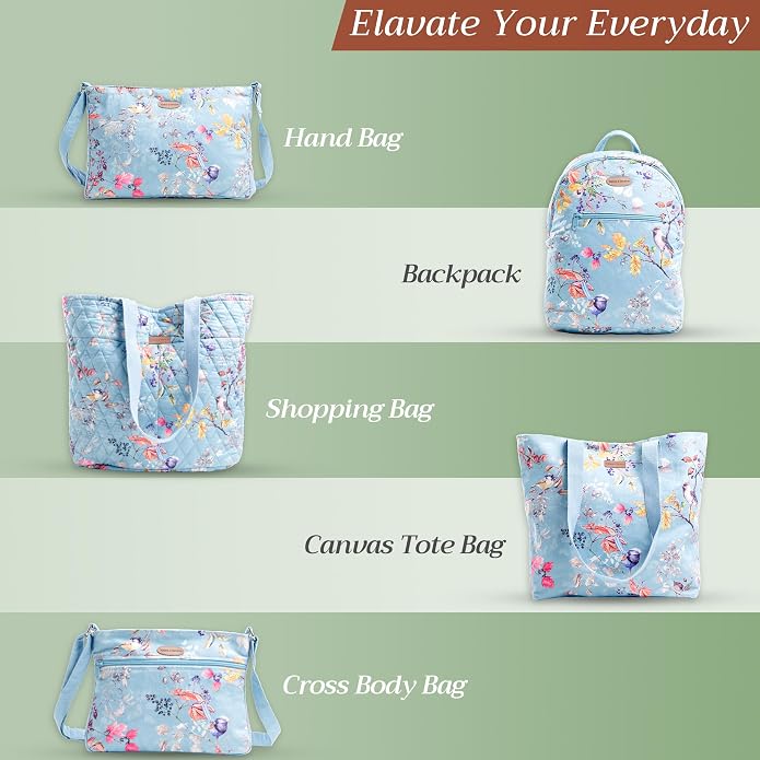 Maison d' Hermine Weekender Bags for Women Cotton Quilted Duffel Overnight Luggage Weekend Bag for Men Gym Gifts Travel | Overnight Luggage Weekend Bag for Men Gym Sports Gifts Duffle bag Business Travellers Trip Spring Summer - Image 7