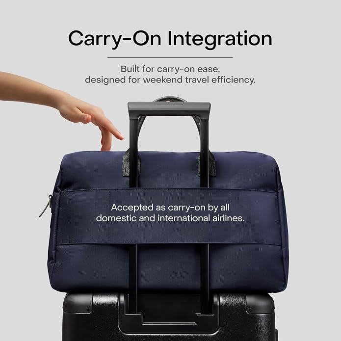 Carry All Split Weekender, Carry On Bag | Weekender Travel Bag for Personal & Work, Zipped Pockets, Pass-Through Band, Clamshell Opening, Flight Approved - Image 2