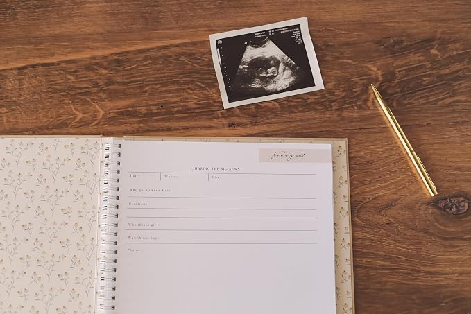 Lucy Darling Pregnancy Journal & Memory Book, Mom & Baby Diary, Pregnancy Must Haves for Expecting First Time & Experienced Moms, Maternity Milestone Gifts, Premium Baby Book Keepsake (Desert Sand) - Image 6