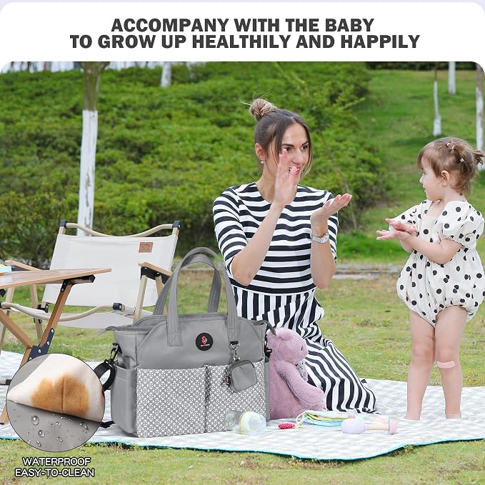 Diaper Bag Tote: Large Tote Baby Bag Boy Diaper Bag Stylish Girl Diaper Bag,Shoulder Mommy Bag - Image 6