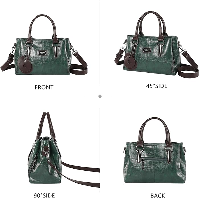 Handbags and Purses for women Vegan Leather Tote Bag for Women Satchel Shoulder Bags Travel Purse with Compartments - Image 4