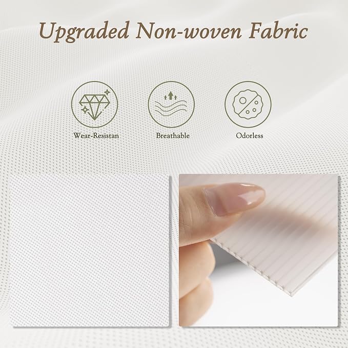 Drawer Organizers 18-Piece Set, Dresser Organizer for Baby Clothes, Foldable Closet Storage & Drawer Dividers for Underwear, Socks, Nursery (White) - Image 3