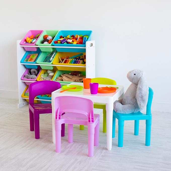Humble Crew Kids Toy Organizer with 12 Bins, 4 Tier Storage for Playroom - Image 2